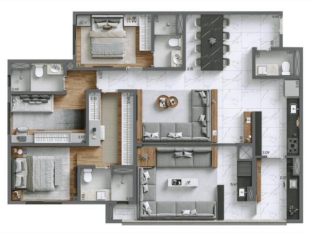 #LIVING44 - Apartamento para Venda em São Paulo - SP - 2
